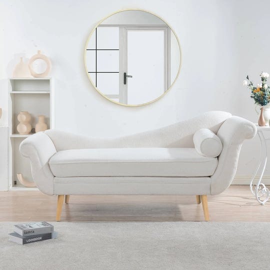 ship-type-chaise-lounge-sofa-sled-curled-edge-sleeper-loveseat-white-1