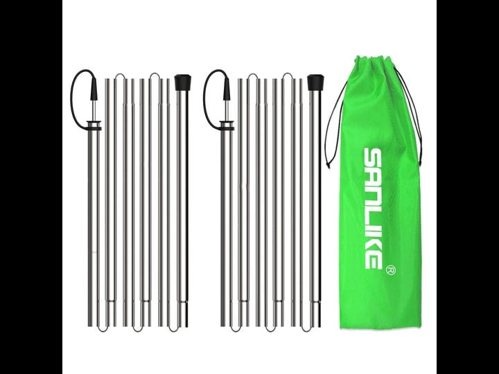 sanlike-tarp-poles-camping-tent-stakes-with-collapsible-94-5in-stainless-steel-poleadjustable-tent-p-1