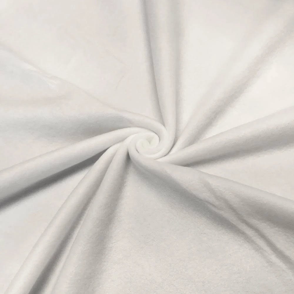 Polar Fleece Off White - 58/60 inch Fabric for Warm, Cozy Outfit Creations | Image