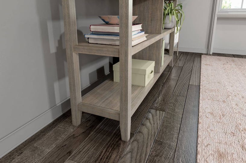 newridge-home-goods-2-tier-low-wooden-bookcase-washed-grey-1