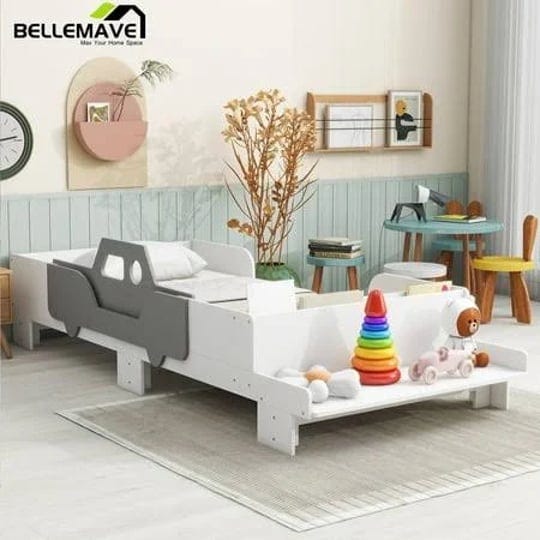 bellemave-car-shaped-twin-platform-bed-with-bed-end-bench-twin-wooden-bed-frame-with-storage-for-kid-1