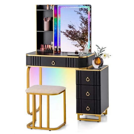 charmaid-rbg-led-makeup-vanity-table-colorful-lighted-mirror-7-dynamic-7-static-modes-3-drawer-chest-1