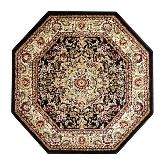 flash-furniture-mersin-collection-persian-style-4x4-black-octagon-area-rug-olefin-rug-1