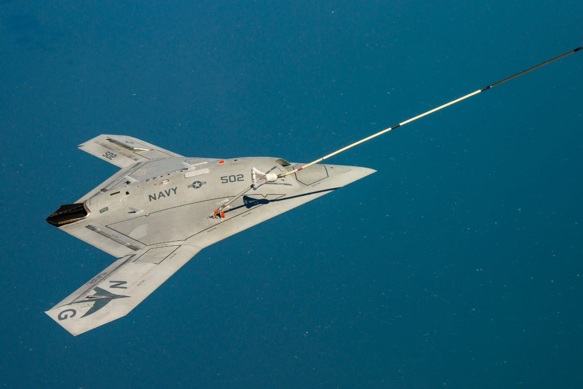 The real life X-47B. Navy photo