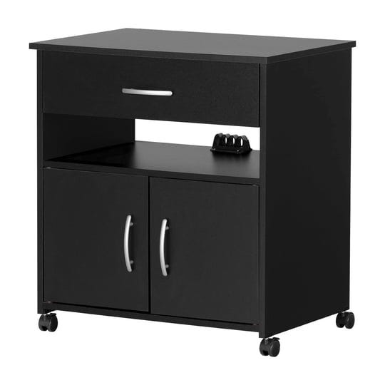 south-shore-axess-microwave-cart-on-wheels-pure-black-1