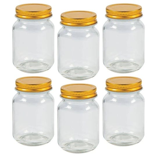 fun-express-bulk-36-pieces-mini-mason-favor-jars-with-gold-lids-clear-1