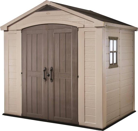 keter-factor-8-x-6-ft-outdoor-storage-shed-beige-brown-1