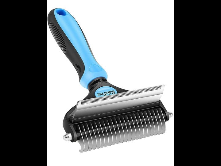 malsipree-pet-grooming-brush-for-dogs-cats-2-in-1-deshedding-tool-undercoat-rake-dematting-comb-for--1