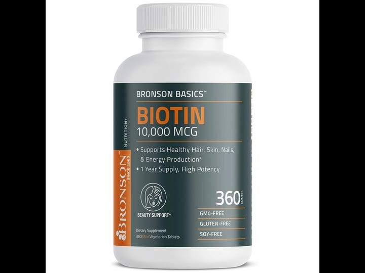 bronson-biotin-10000-mcg-hair-skin-nails-support-360-vegetarian-tablets-1