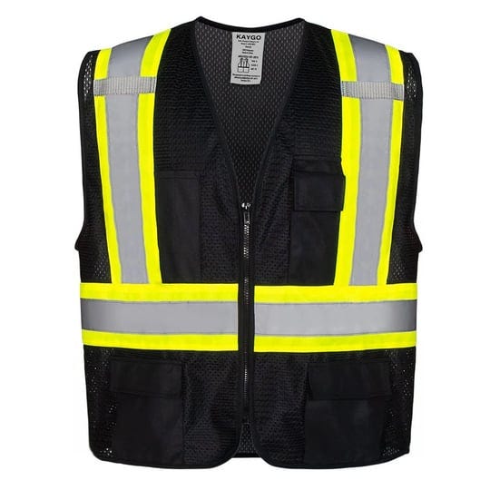 kaygo-kg0100-ansi-type-r-class-2-reflective-vest-with-pockets-and-zipper-1-pc-black-medium-1