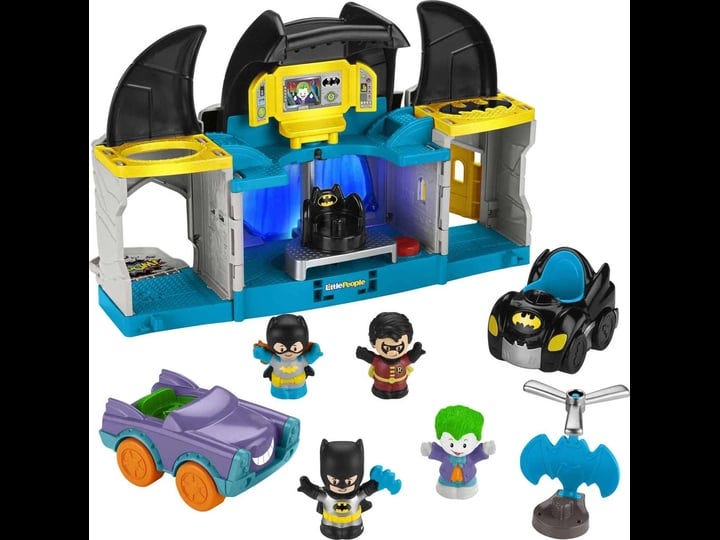little-people-dc-super-friends-batman-toy-deluxe-batcave-playset-with-lights-sounds-4-figures-for-to-1