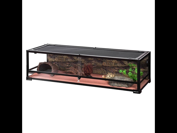 repti-zoo-47-gallon-reptile-large-terrarium-upgrade-glass-front-opening-tank-sliding-door-with-scree-1