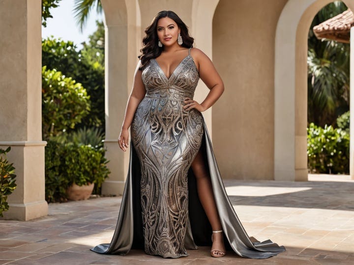 Metallic-Plus-Size-Dress-2