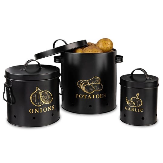 potato-onion-garlic-kitchen-storage-canisters-set-of-3-farmhouse-collection-black-1