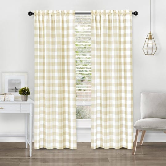 kate-aurora-modern-farmhouse-2-piece-large-buffalo-plaid-check-rod-pocket-curtains-63-in-linen-taupe-1