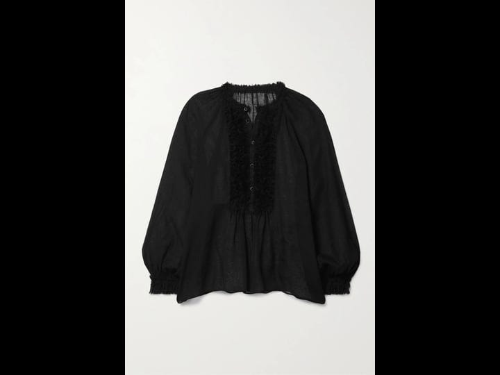 ulla-johnson-womens-bardot-sheer-blouse-black-wool-tops-1