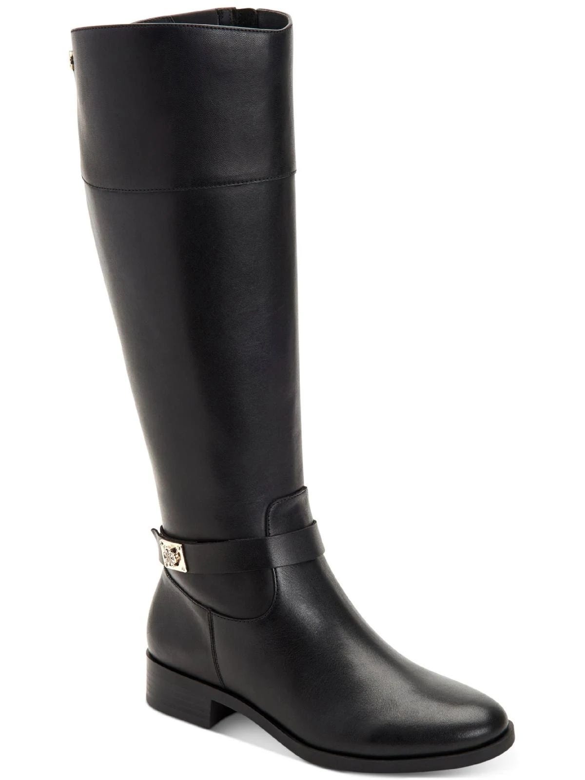 Affordable black Charter Club knee-high boots | Image