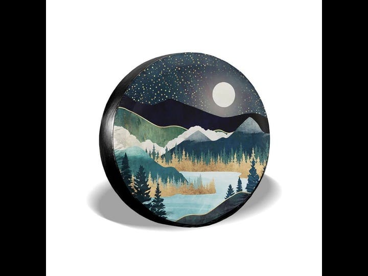 cozipink-abstract-mountains-deer-lake-landscape-spare-tire-cover-wheel-protectors-weatherproof-wheel-1