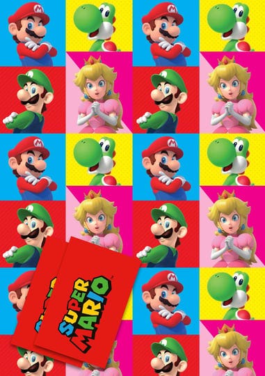 danilo-official-super-mario-gift-wrap-2-sheets-2-tags-gift-wrap-for-presents-officially-licensed-gif-1
