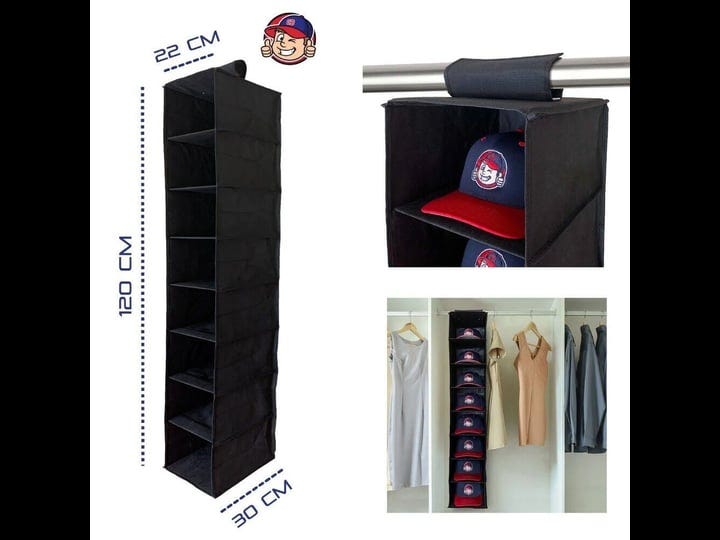 cap-shelf-cap-hanger-hat-organizer-holder-storage-system-holds-8-hats-grey-black-1