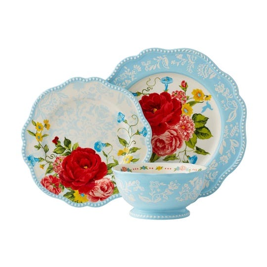 the-pioneer-woman-sweet-rose-light-blue-stoneware-12-piece-dinnerware-set-1