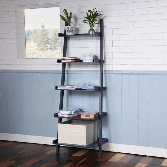 5-tier-ladder-shelf-navy-blue-1