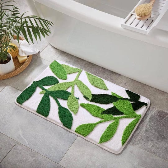 oppakou-bathroom-rug-green-leaf-bath-mats-for-bathroom-non-slip-water-absorbent-bath-rug-set-soft-mi-1