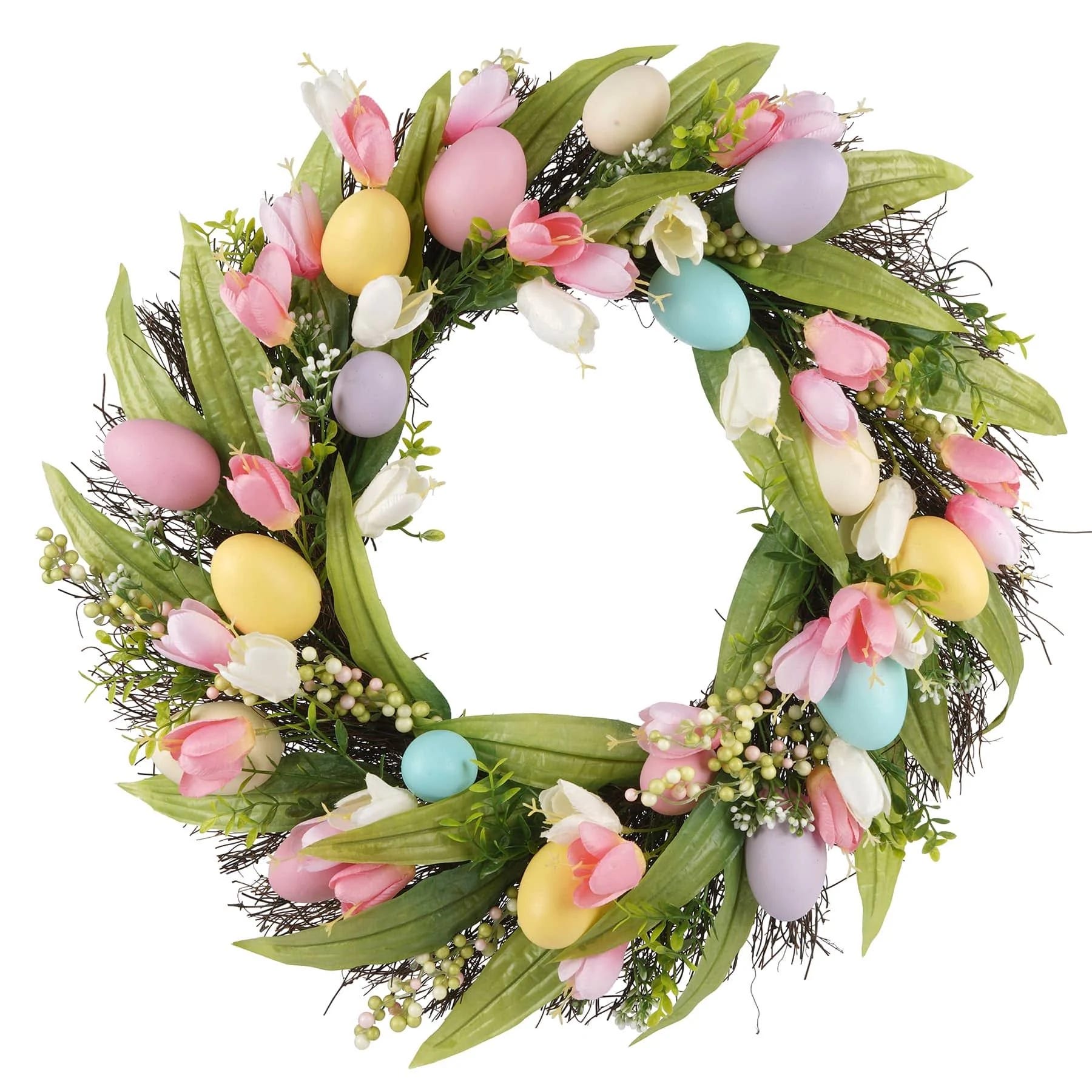 Stunning Easter Egg & Tulip Wreath by Ashland | Image