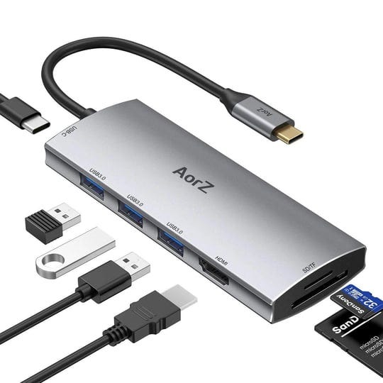 usb-c-hub-usb-hub-to-hdmi-multiport-aorz-usb-c-dongle-adapter-7-in-1-with-4k-hdmi-output3-usb-3-0-po-1