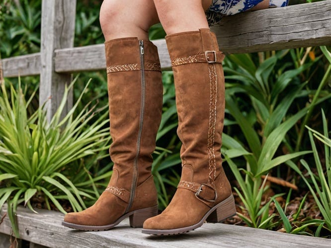 Brown-Suede-Knee-High-Boots-1