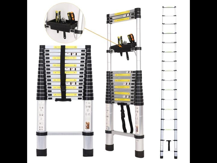 dajianglx-telescoping-ladder-15-5-ft-aluminum-heavy-duty-330lbs-load-collapsible-extendable-ladder-w-1