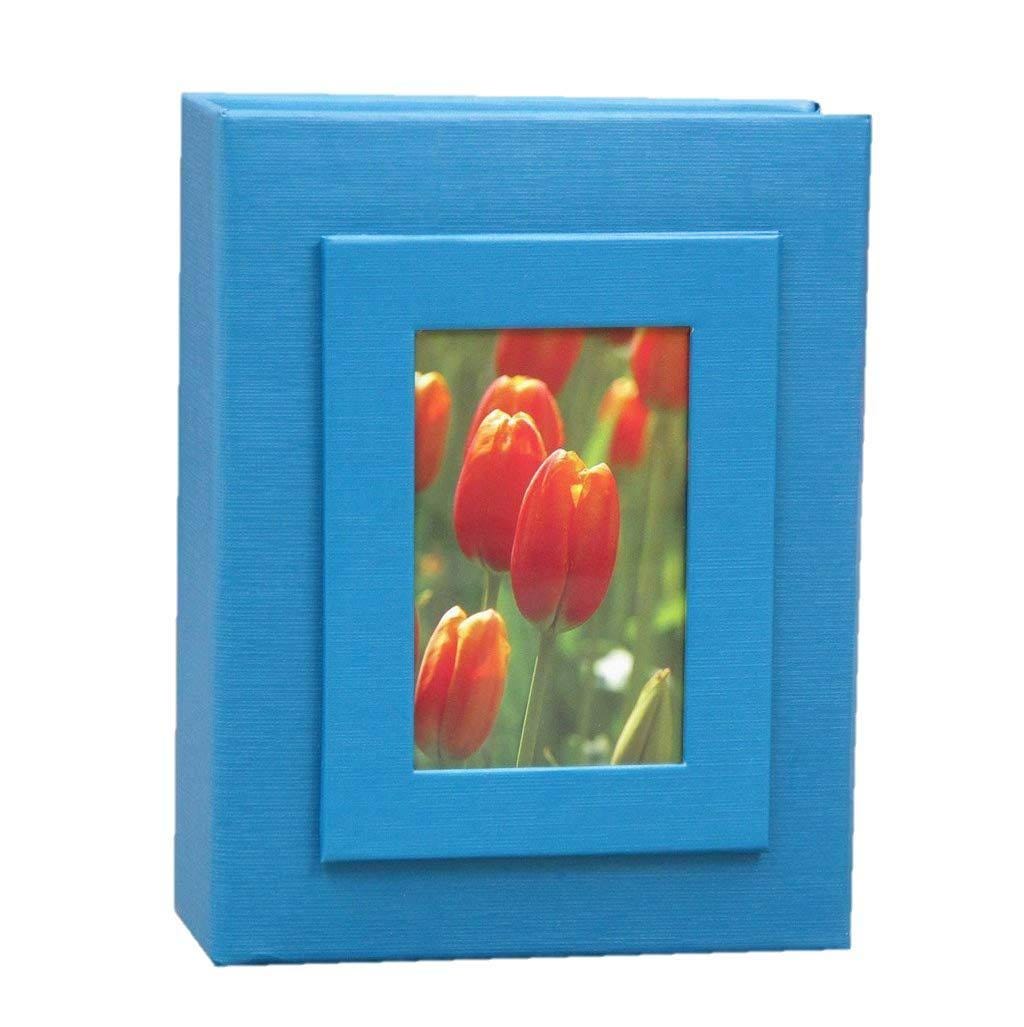 KVD 4x6 Blue Photo Album: Holds 100 Pictures with Easy Slide-In Cover | Image