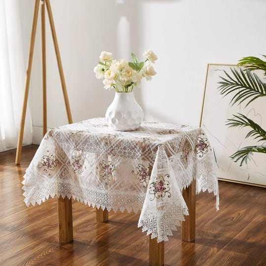 linenzone-white-farmhouse-tablecloth-with-colorful-flower-design-36-inch-square-tablecloth-for-small-1