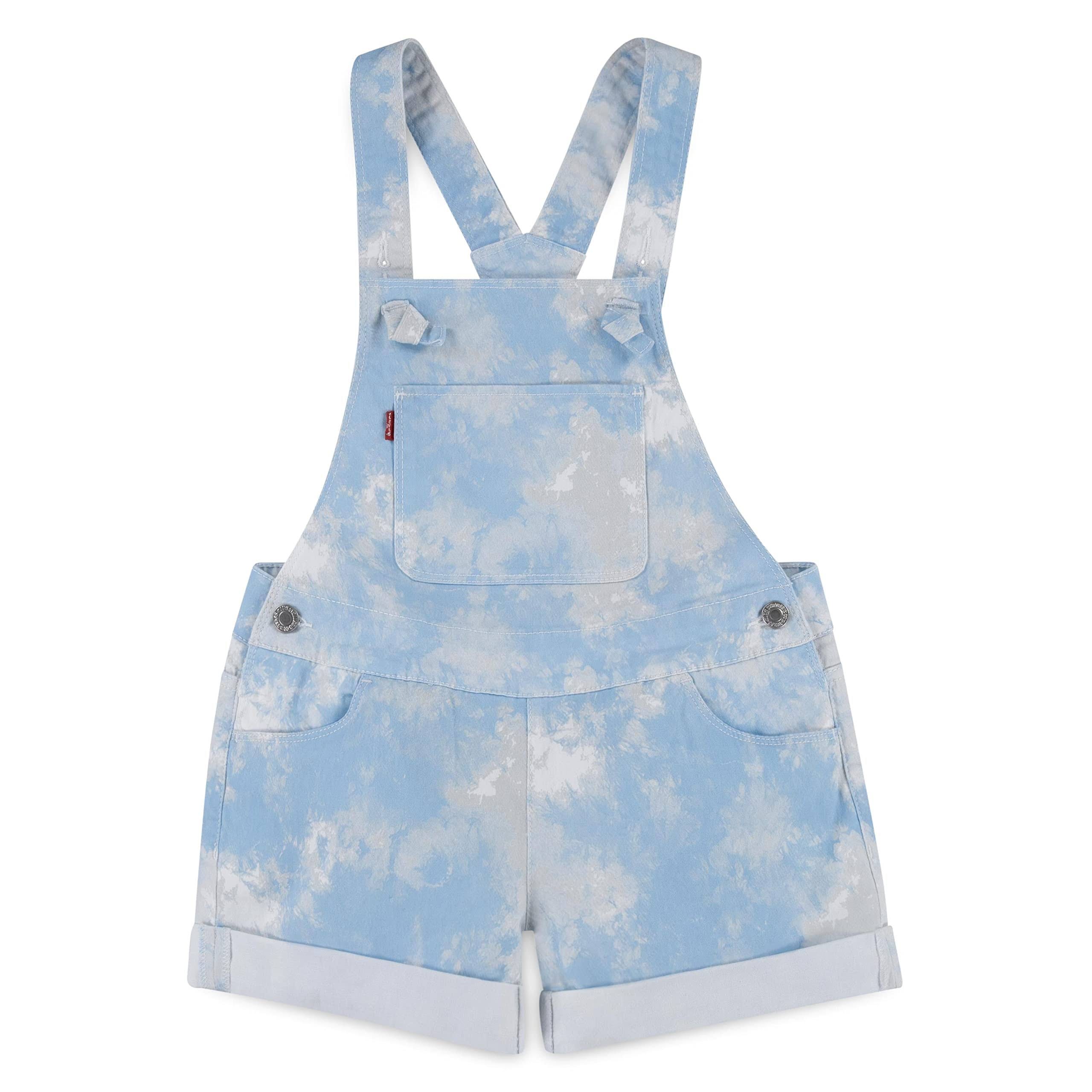 Levi's Soft Twill Jean Shortalls for Girls - Cloud Wash Design | Image