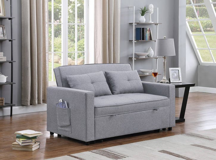 lilola-home-zoey-light-gray-linen-convertible-sleeper-loveseat-with-side-pocket-81351lg-1