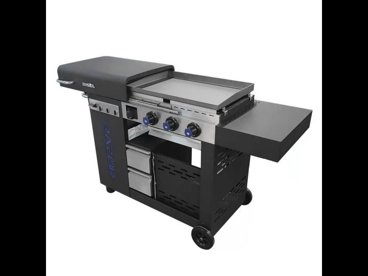 razor-25-in-3-burner-portable-propane-gas-griddle-and-outdoor-kitchen-with-lid-in-black-1