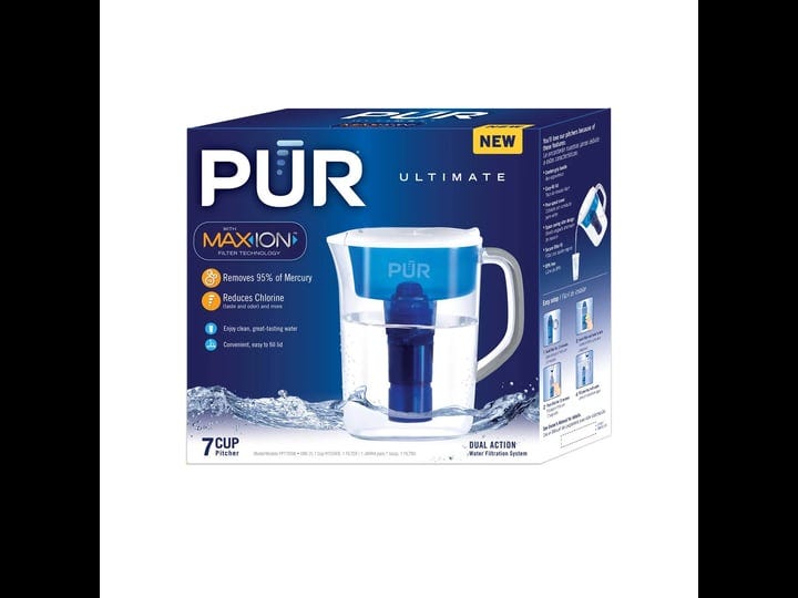 pur-dual-action-7-cup-ultimate-water-filtration-system-clear-1