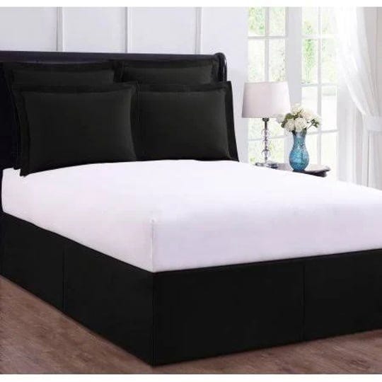 levinsohn-magic-skirt-wrap-around-tailored-bedding-bed-skirt-black-1