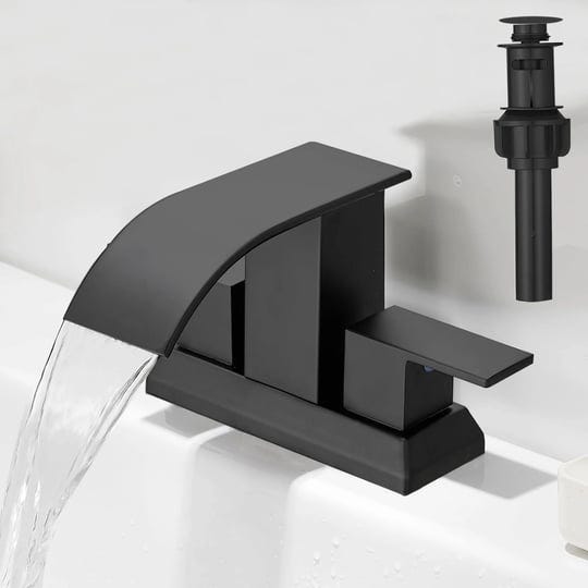 hoimpro-3-holes-4-inch-bathroom-faucet-waterfall-matte-black-bathroom-faucet-two-handles-centerset-b-1