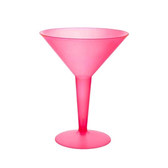 party-essentials-plastic-two-piece-8-ounce-martini-glasses-party-cups-neon-pink-20-count-1