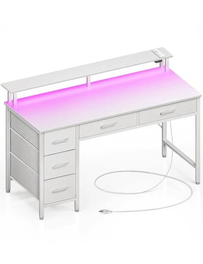 seventable-computer-desk-with-power-outlets-led-light-55-inch-home-office-desk-with-5-drawers-writin-1