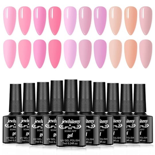 beetles-bare-collection-gel-nail-polish-kit-19-pcs-15ml-pastel-pink-nude-gel-polish-set-brown-glitte-1