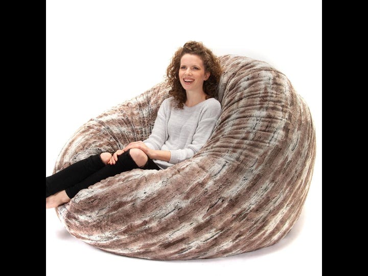 jaxx-6-foot-cocoon-large-bean-bag-chair-for-adults-premium-luxe-faux-fur-mountain-fox-1