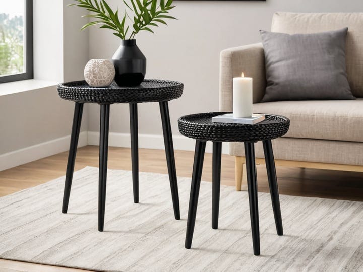 Black-Wicker-Rattan-End-Side-Tables-2