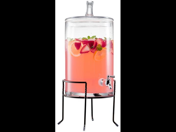 2-5-gallon-glass-beverage-dispenser-with-metal-stand-clear-1