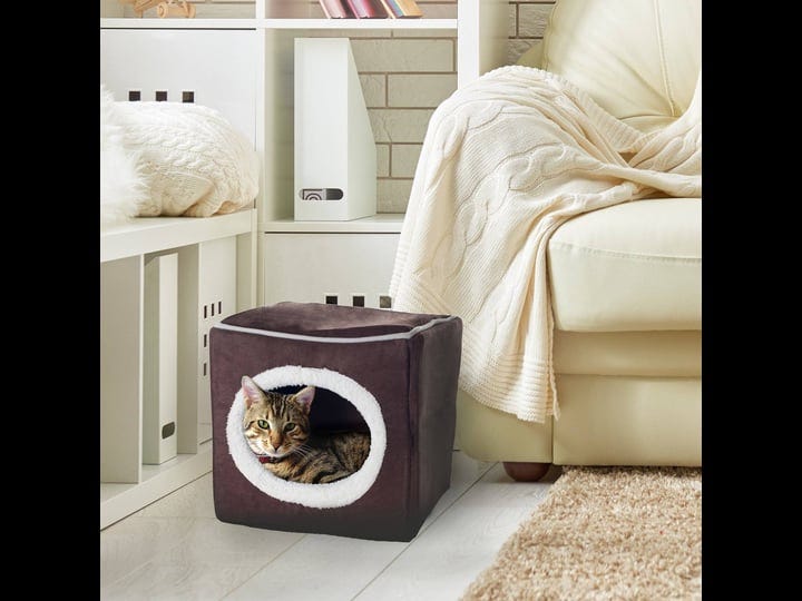 pet-adobe-cozy-cave-enclosed-cube-pet-bed-dark-coffee-1