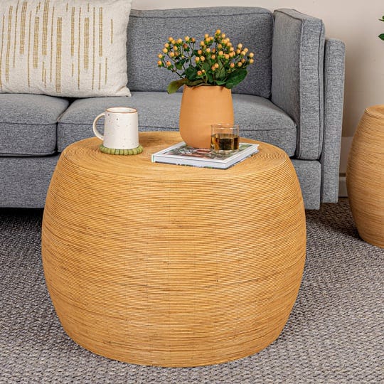 creative-co-op-natural-round-bamboo-rattan-barrel-coffee-table-1