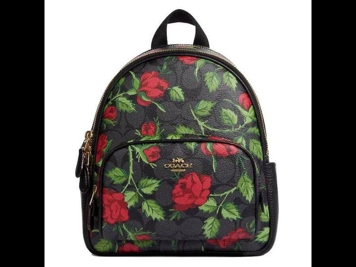 coach-bags-coach-mini-court-backpack-in-signature-canvas-fairytale-rose-print-color-black-red-size-o-1