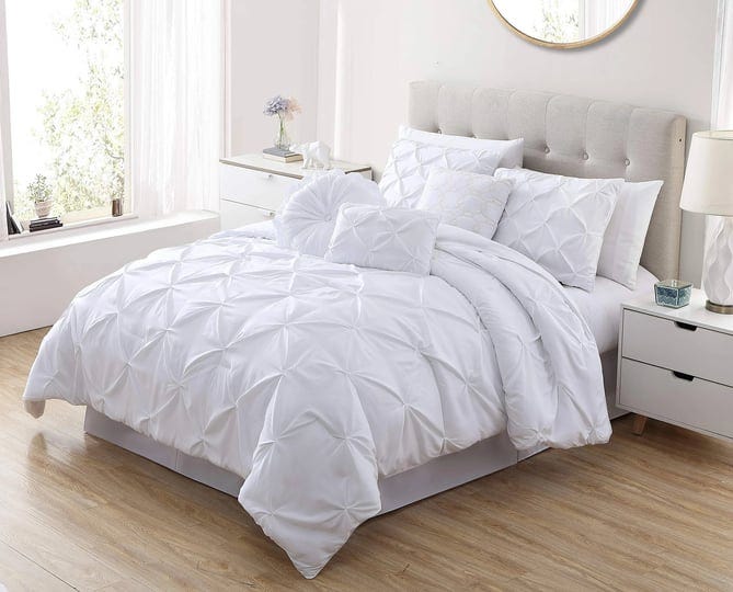 chezmoi-collection-sydney-7-piece-pintuck-comforter-set-queen-white-1