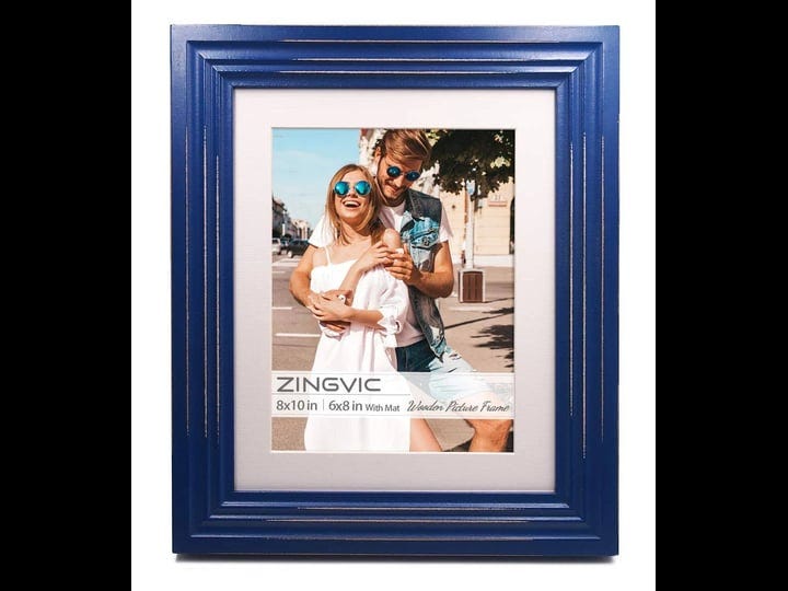 8x10-inch-navy-blue-wood-picture-frame-with-mat-display-photo-6x8-inch-or-8-by-10-without-mat-distre-1